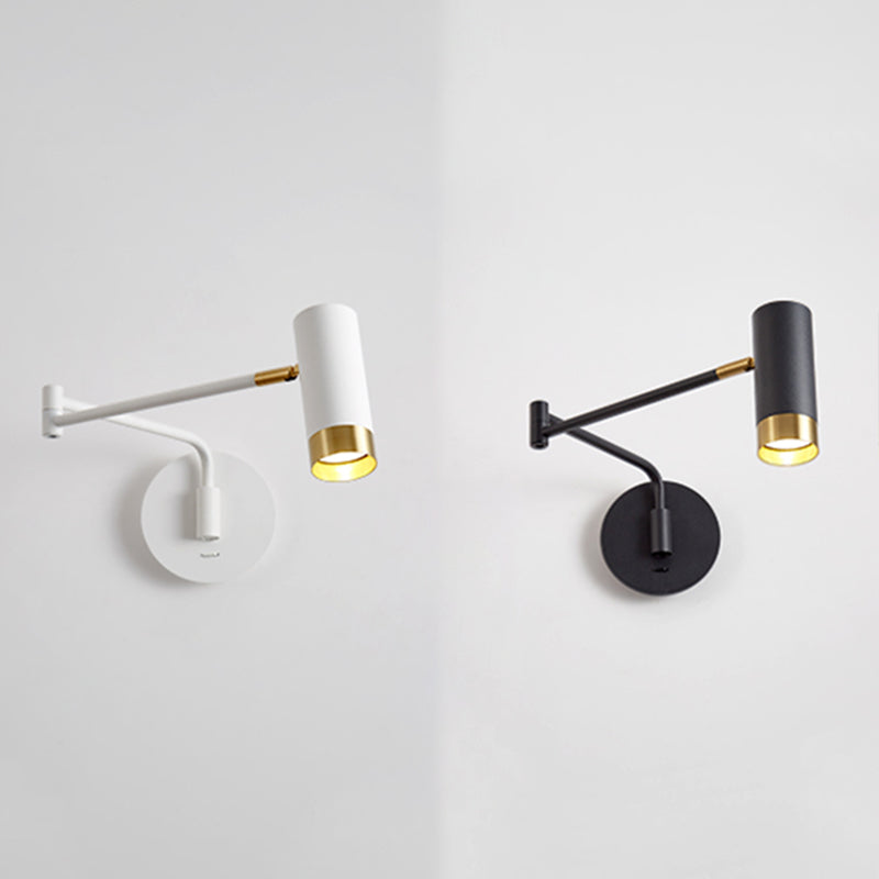 Nordic Style Metal Wall Light Swing Arm Wall Sconce for Bedroom