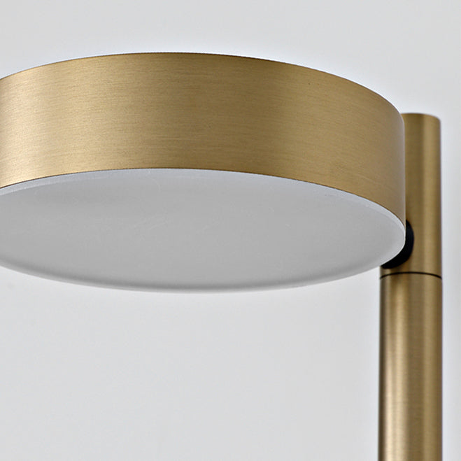 Nordic Metal Wall Light Gold Rotatable 15.5" High LED Wall Sconce for Living Room