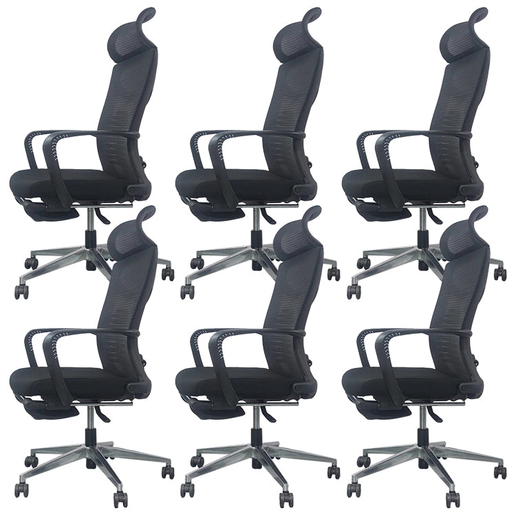 Modern & Contemporary Wheels Chair Black High Back Desk Chair