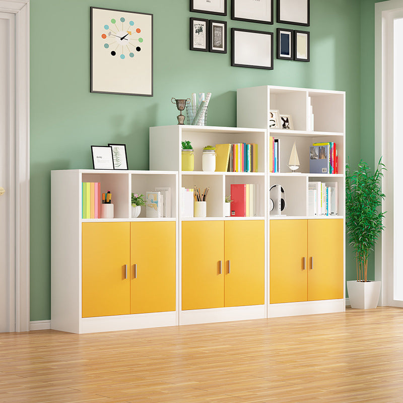 Contemporary Engineered Wood Book Shelf Vertical Closed Back Shelf Bookcase for Home