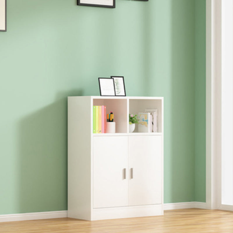 Contemporary Engineered Wood Book Shelf Vertical Closed Back Shelf Bookcase for Home