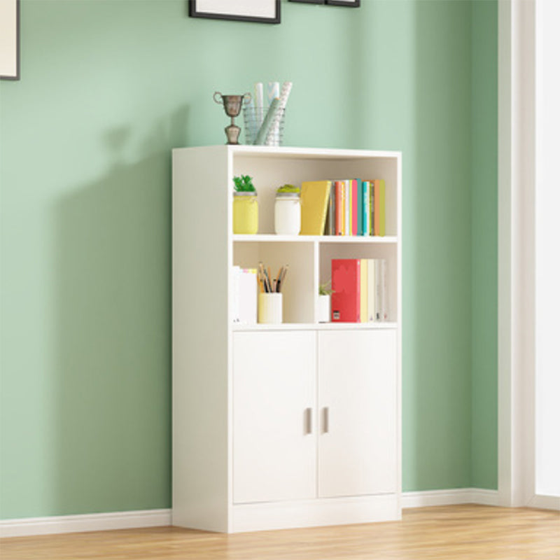 Contemporary Engineered Wood Book Shelf Vertical Closed Back Shelf Bookcase for Home