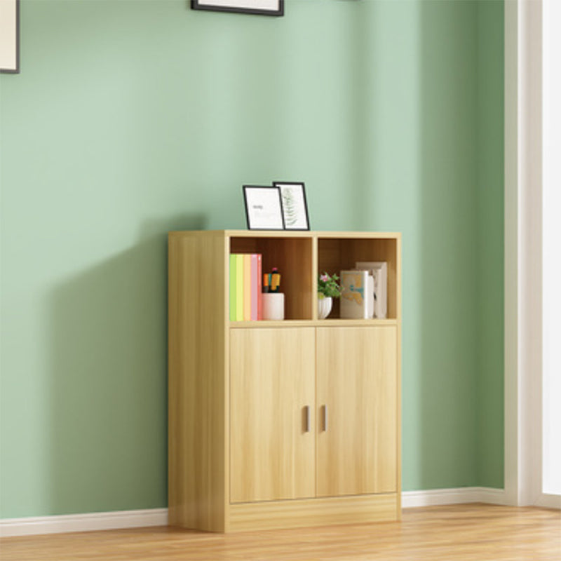 Contemporary Engineered Wood Book Shelf Vertical Closed Back Shelf Bookcase for Home