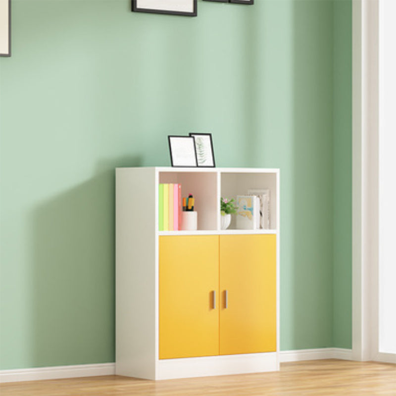 Contemporary Engineered Wood Book Shelf Vertical Closed Back Shelf Bookcase for Home