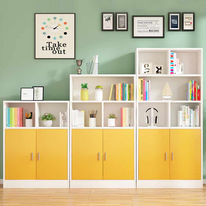 Contemporary Engineered Wood Book Shelf Vertical Closed Back Shelf Bookcase for Home