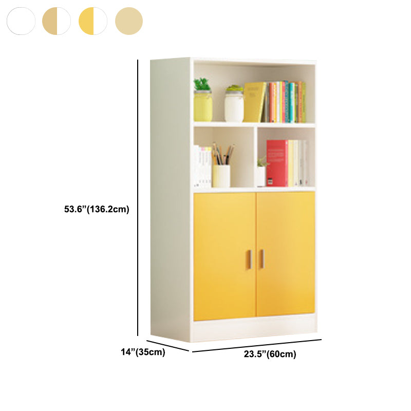 Contemporary Engineered Wood Book Shelf Vertical Closed Back Shelf Bookcase for Home