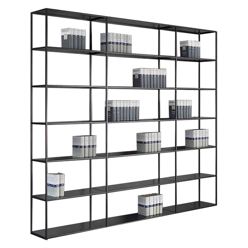 Metal Open Book Shelf Contemporary Home Shelf Bookcase with Shelves