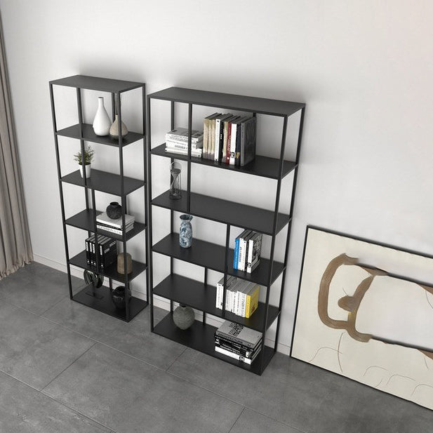 Metal Open Book Shelf Contemporary Home Shelf Bookcase with Shelves