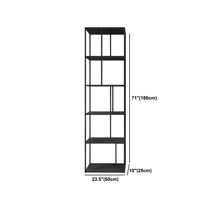 Metal Open Book Shelf Contemporary Home Shelf Bookcase with Shelves