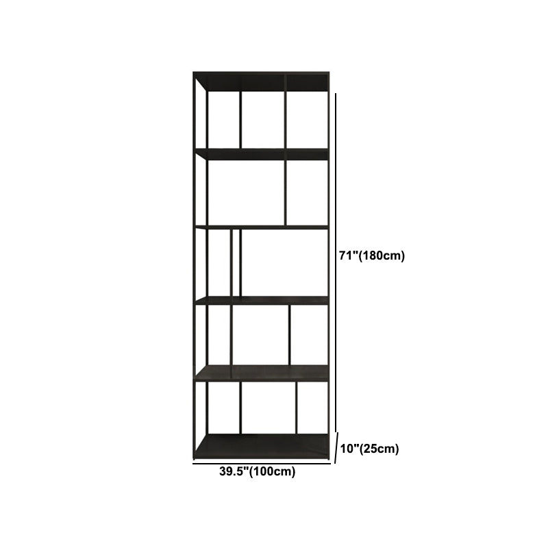 Metal Open Book Shelf Contemporary Home Shelf Bookcase with Shelves