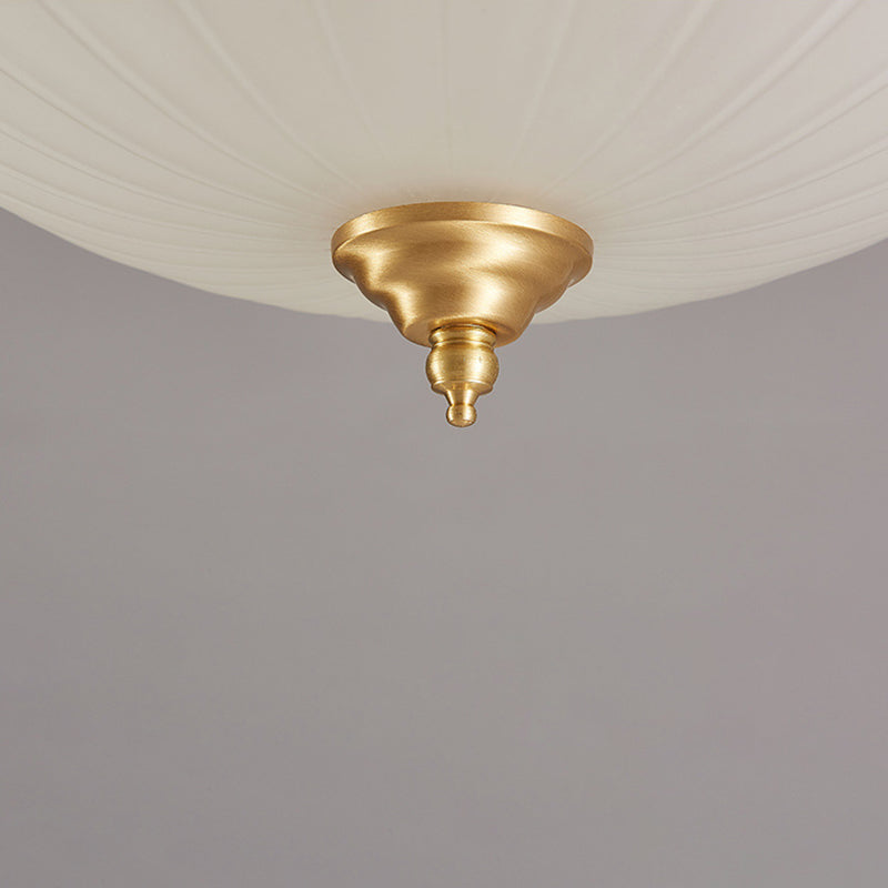 Glass Gold Flush Mount Ceiling Fixture Dome Minimalist Flush Light Fixture