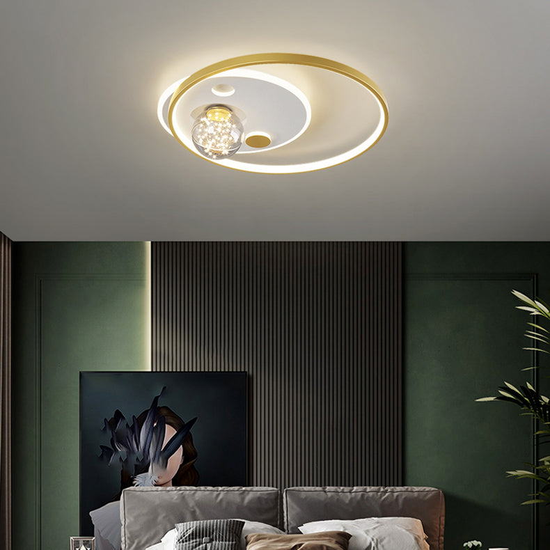 Ring Simplicity Lighting Fixture Gypsophila LED Flush Mounted Ceiling Lights