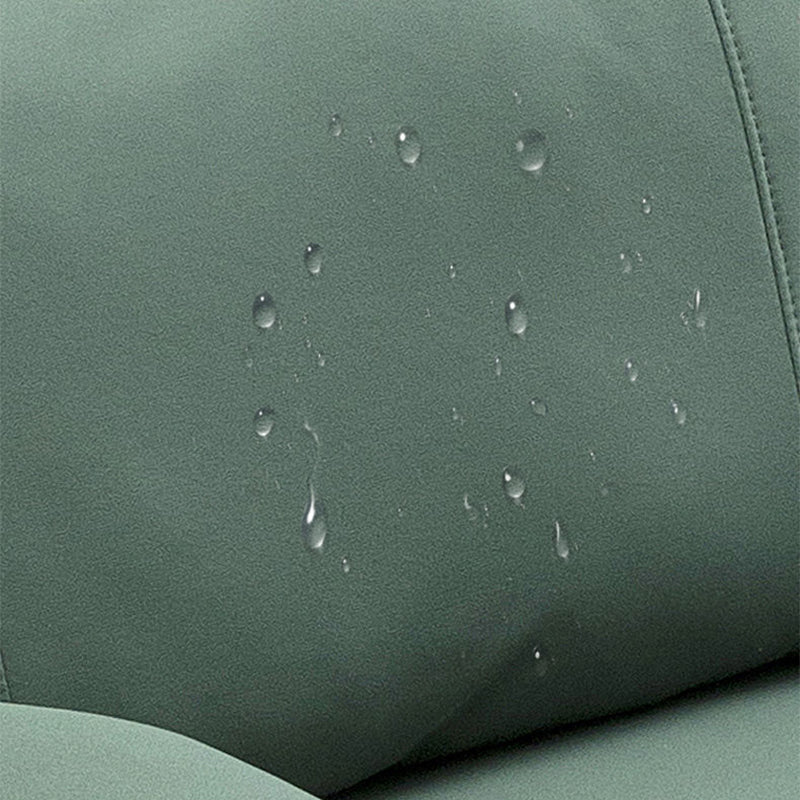 Tufted Flared Arm Sofa Contemporary Faux Leather Stain Resistant Sofa