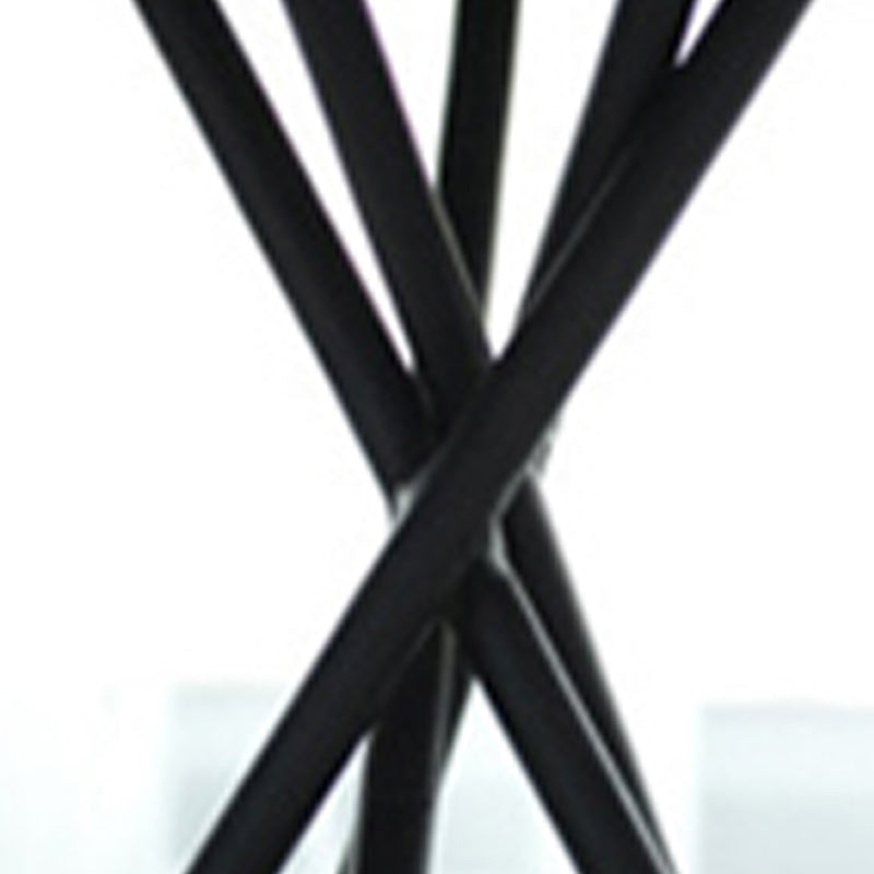 Mid-Century Modern Iron Coffee Table Cross Legs Cocktail Table for Home