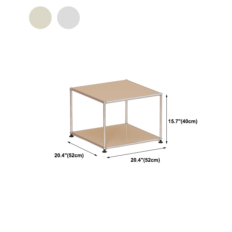15.75" Tall Mid-century Style Coffee Cocktail Table Metal Coffee Table