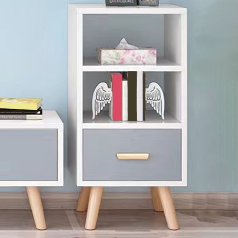 Contemporary 32.3"Tall 1 - Drawer Accent Chest, Wooden Rectangle Cabinet with 2 Shelves