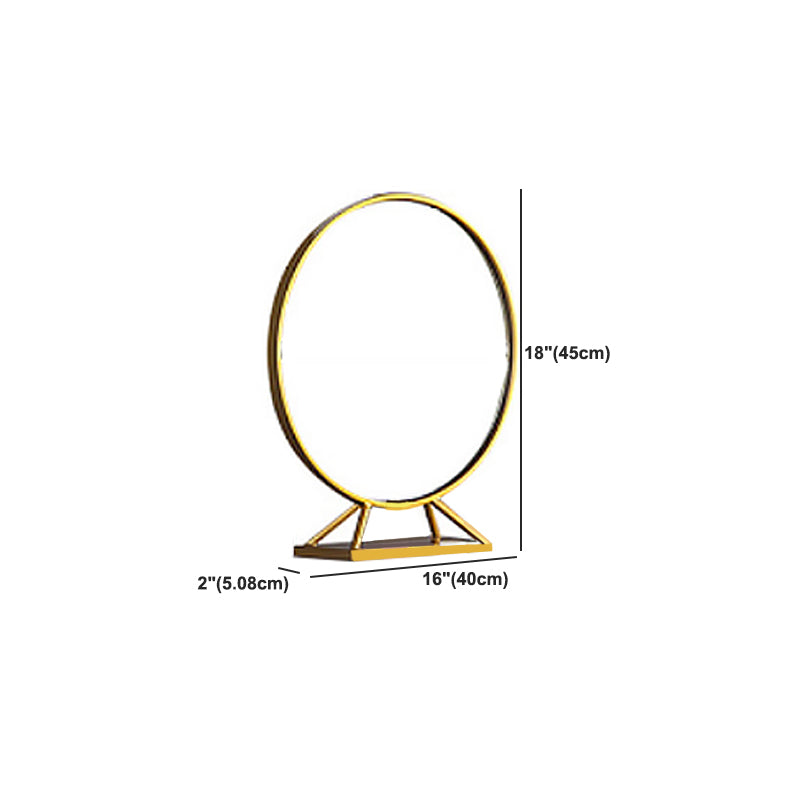 Wood/Iron Vanity Table in White Glam 31.5" H Dressing Table with Mirror and Stool