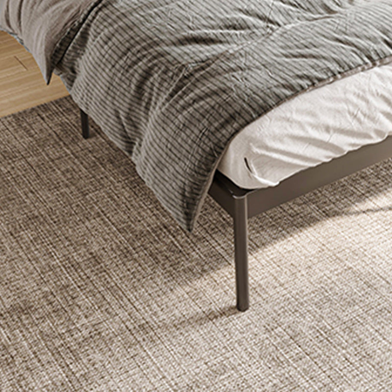 Glam Open-Frame Bed with Arched Headboard, 48" Tall Metal Bed