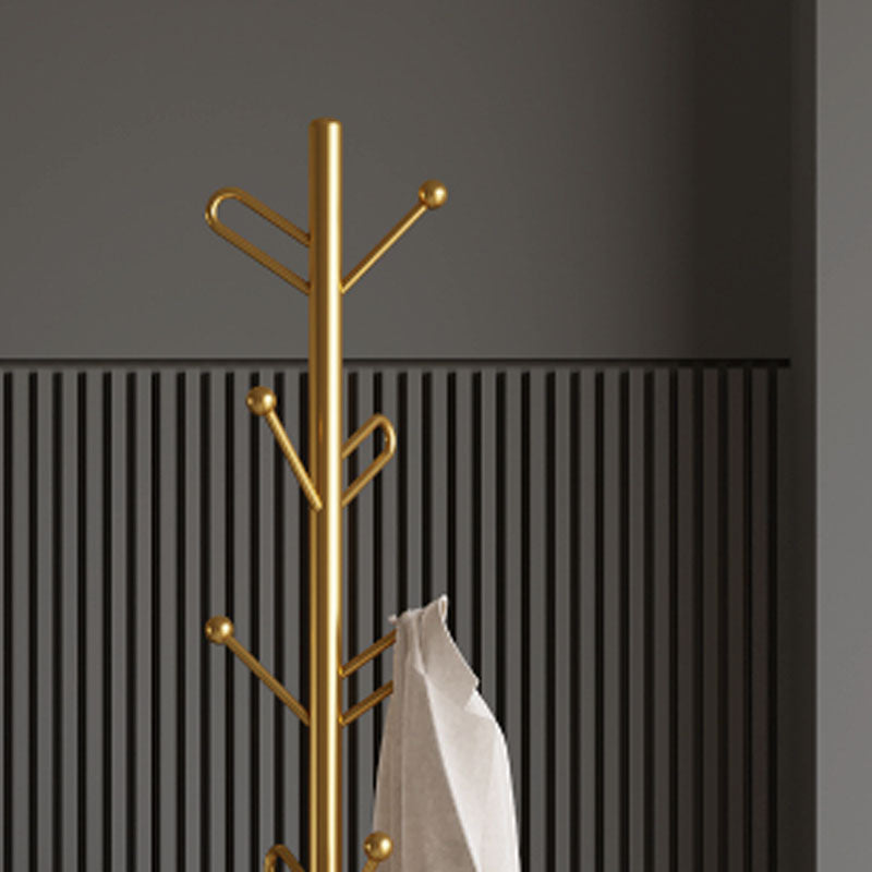 Glam Coat Rack Metal No Distressing Free Standing Entry Hall Tree