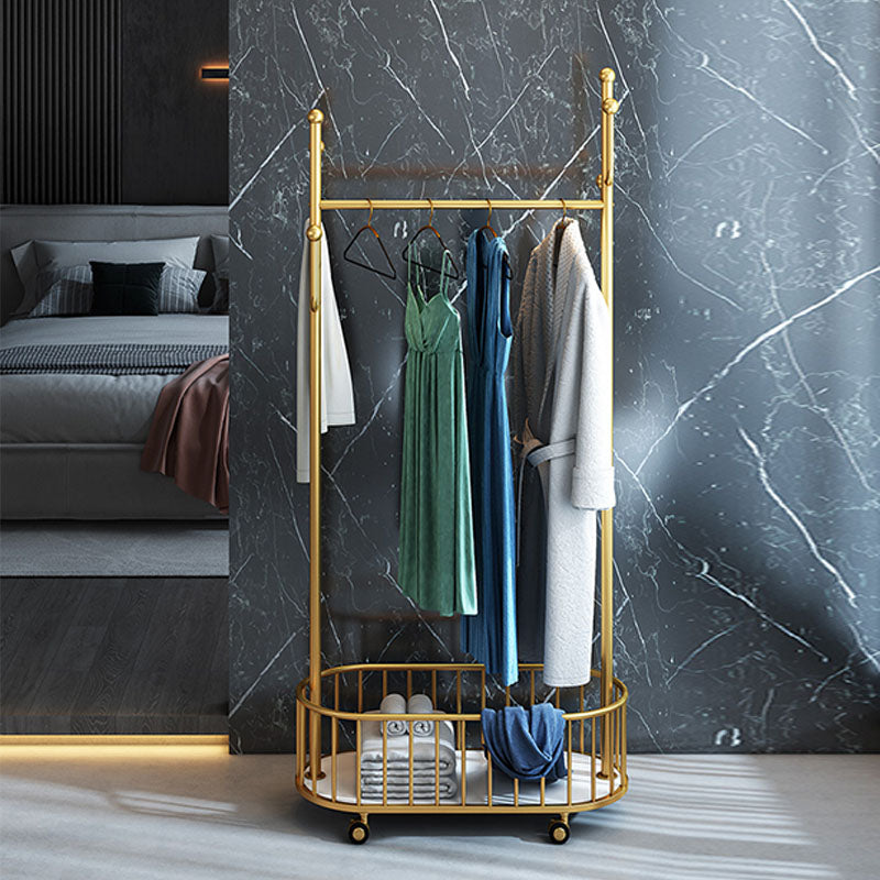Glam Hall Stand Metal No Distressing Shelving Hooks Included Free Standing Coat Rack