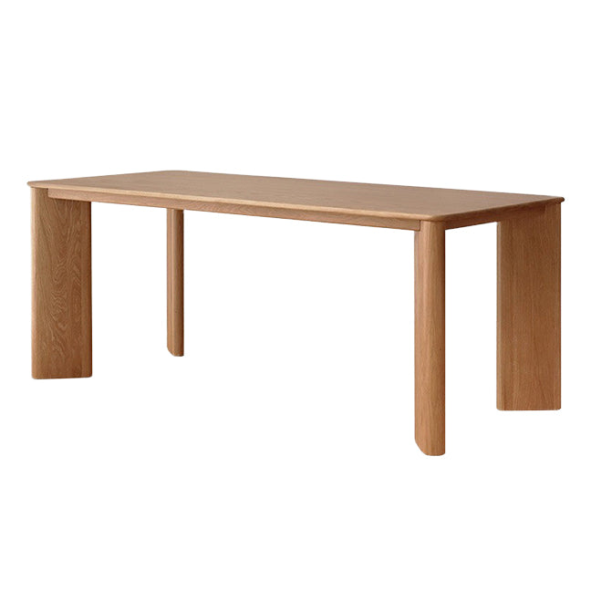 Rectangle Dining Site Table Pine Solid Wood Furniture with 4 Legs