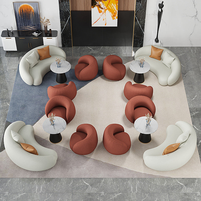 Black Metal Base Traditional Luxury Round Table Sintered Stone Dining Table with Pedestal
