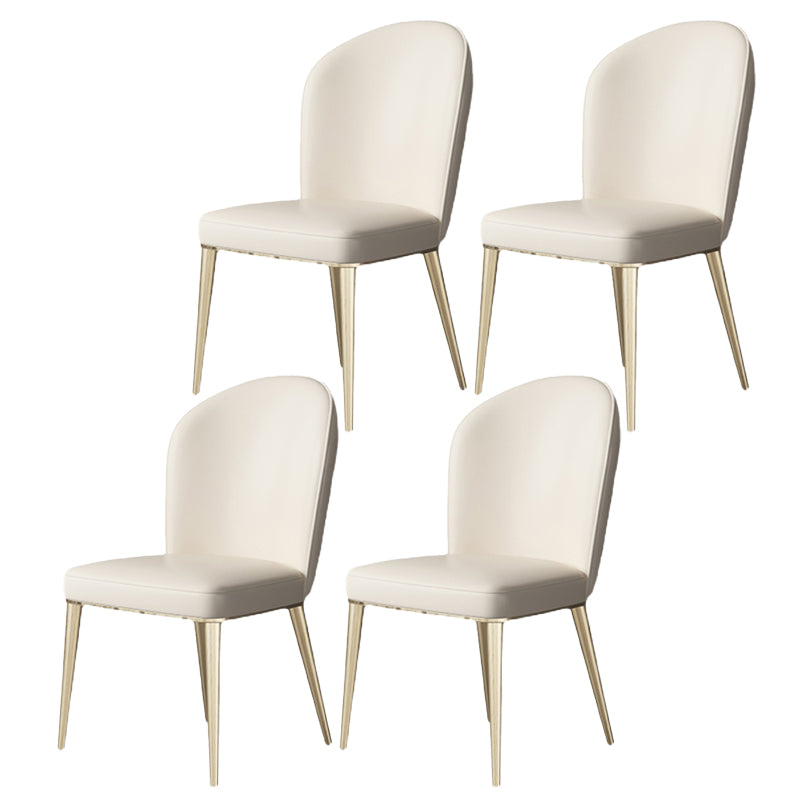 Parsons Armless Dining Chairs Glam Dining Side Chair for Home
