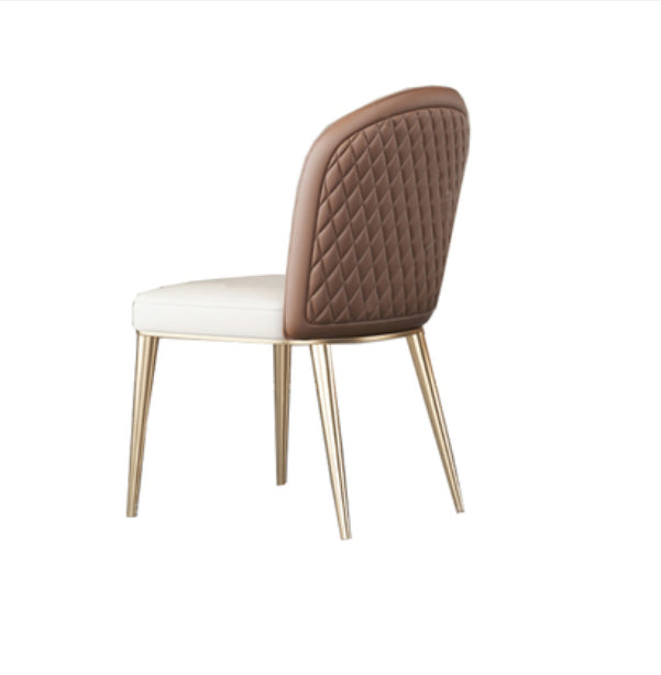 Parsons Armless Dining Chairs Glam Dining Side Chair for Home