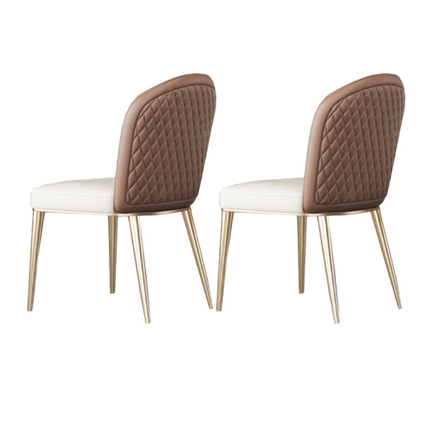 Parsons Armless Dining Chairs Glam Dining Side Chair for Home