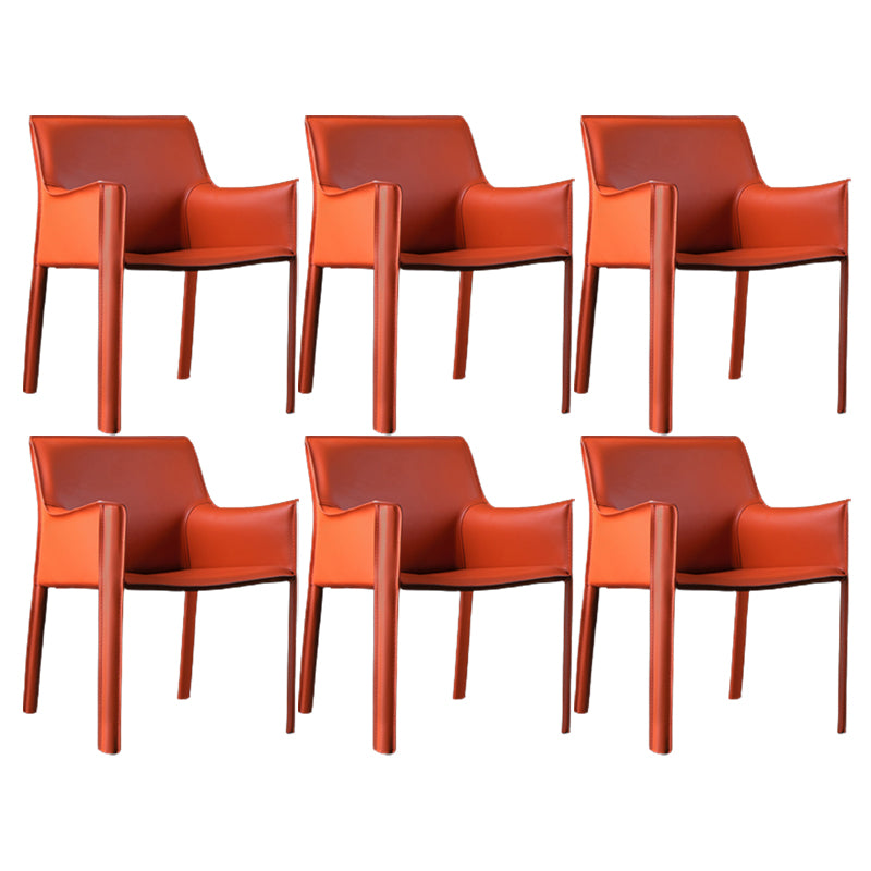 Upholstered Dining Chair Contemporary Faux Leather Dining Side Chair