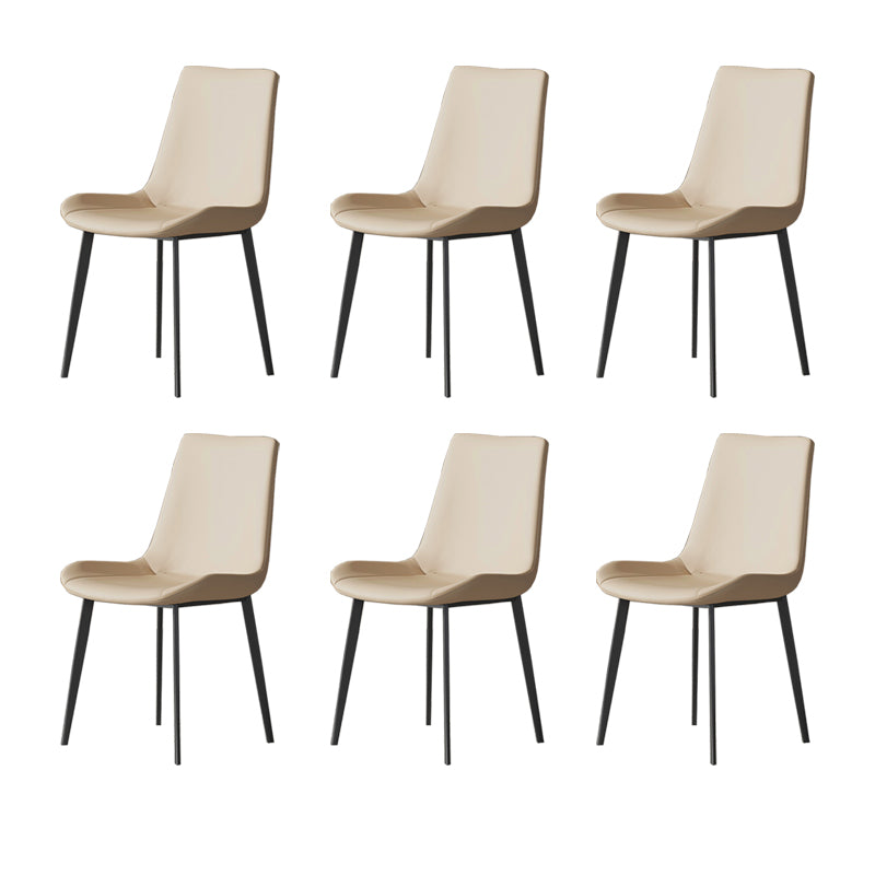Industrial Armless Dining Chairs Upholstered Side Chair for Home