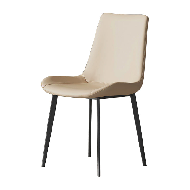 Industrial Armless Dining Chairs Upholstered Side Chair for Home