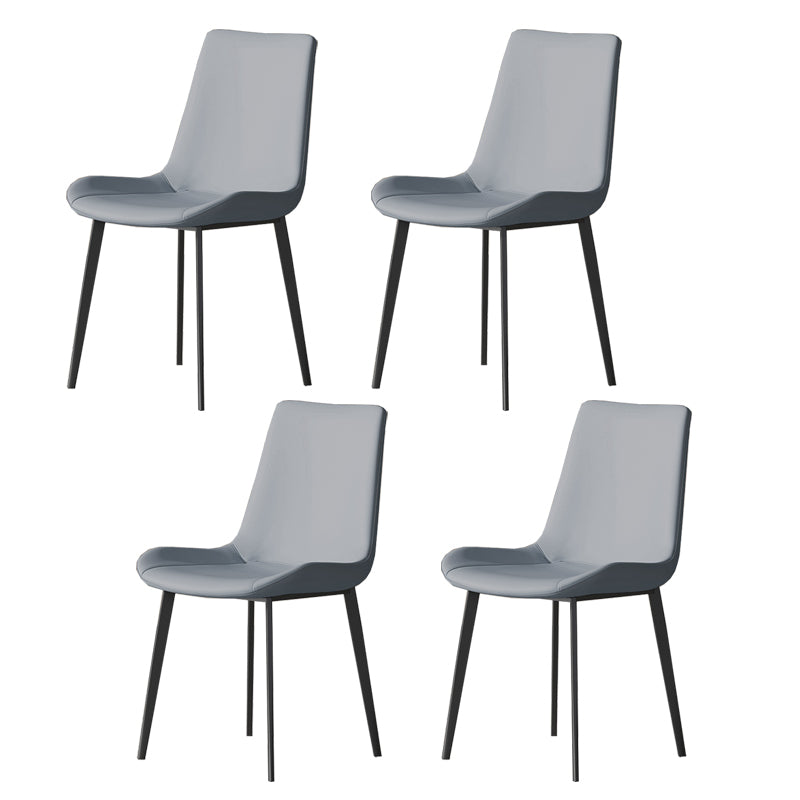 Industrial Armless Dining Chairs Upholstered Side Chair for Home