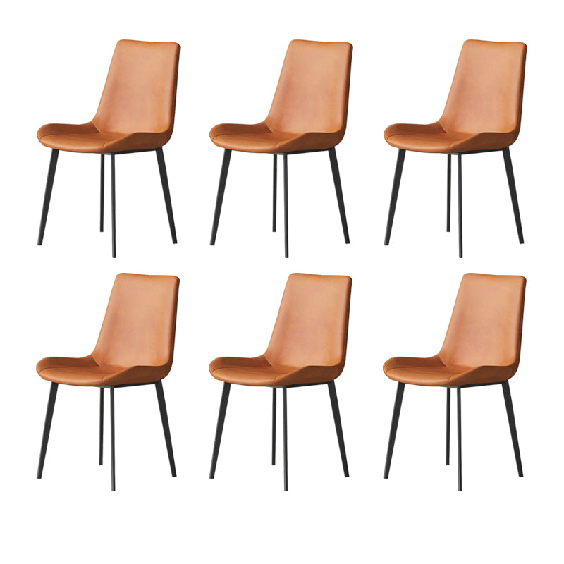 Industrial Armless Dining Chairs Upholstered Side Chair for Home
