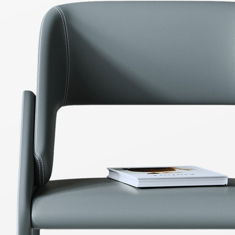 Open Back Side Dining Chairs Modern Upholstered Dining Accent Chair