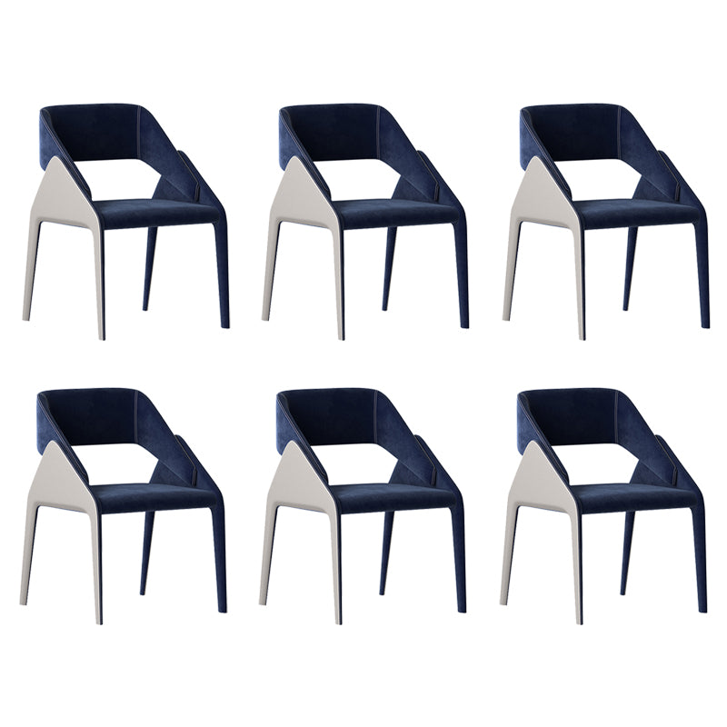 Open Back Side Dining Chairs Modern Upholstered Dining Accent Chair