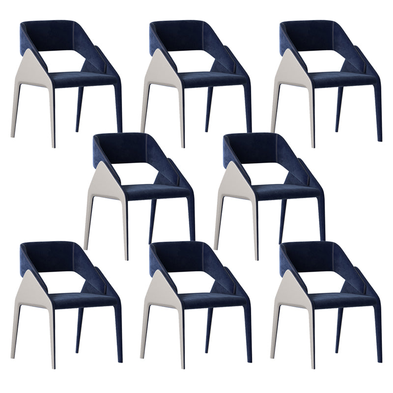 Open Back Side Dining Chairs Modern Upholstered Dining Accent Chair