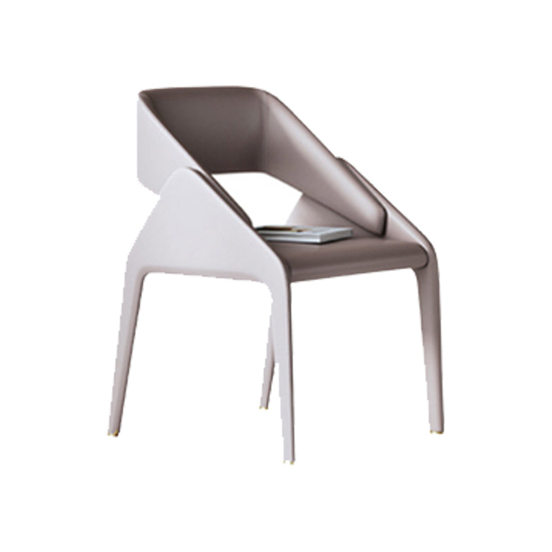 Open Back Side Dining Chairs Modern Upholstered Dining Accent Chair