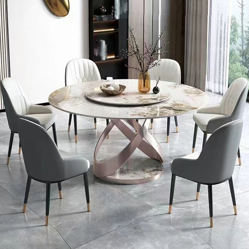 Contemporary Faux Leather Dining Chairs Parsons Armless Dining Chairs