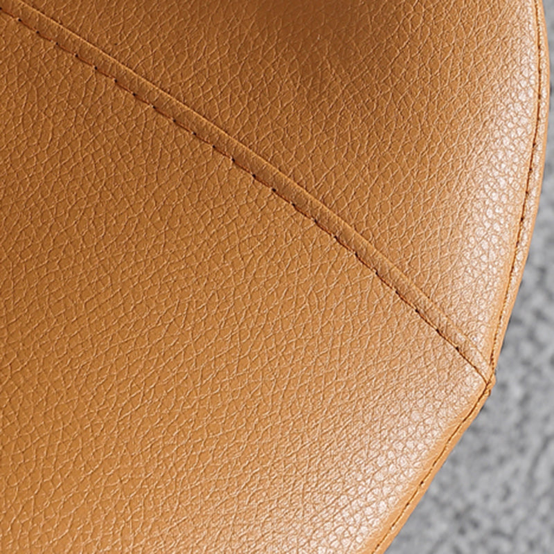 Contemporary Dining Chairs Faux Leather Armless Dining Chairs for Home