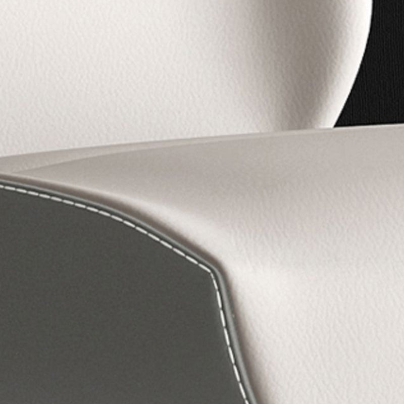 Contemporary Dining Chairs Armless Dining Chair with Metal Legs for Kitchen