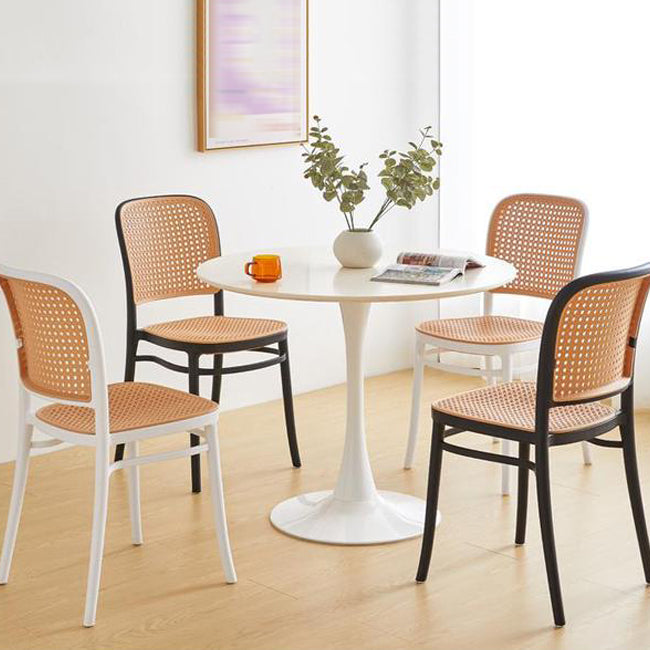 Scandinavian Counter Stool Plastic Furniture in Matte Finish for Indoor