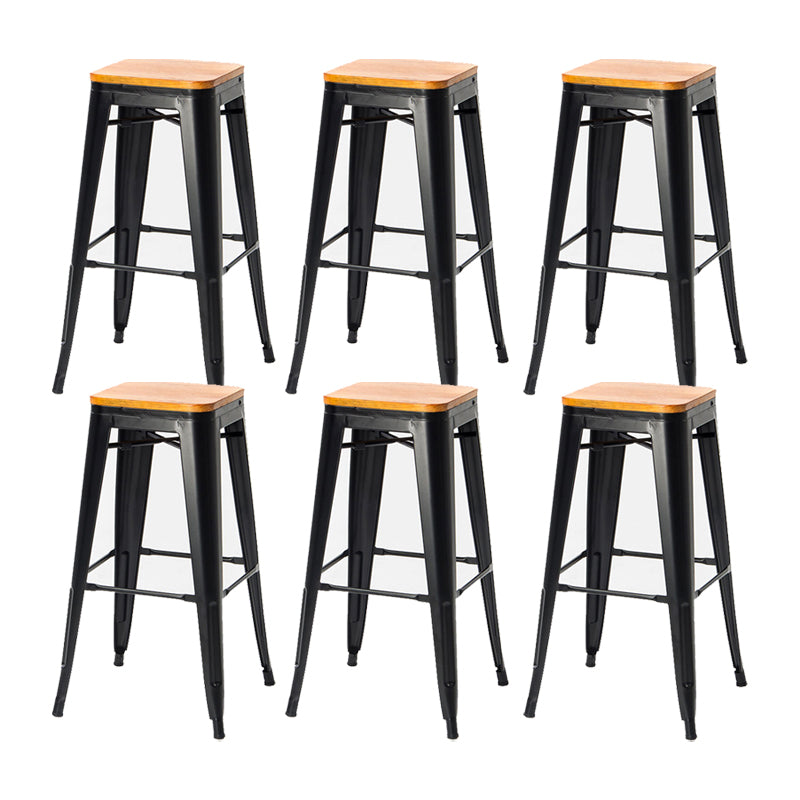 Industrial Metal Stool Metal Counter Stool in Matte Finish for Indoor