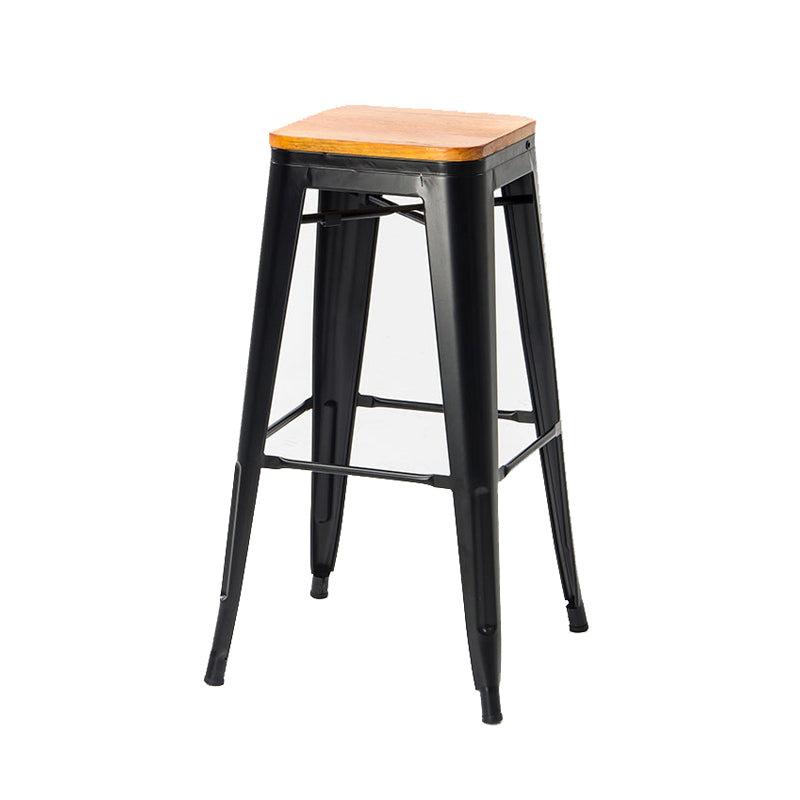 Industrial Metal Stool Metal Counter Stool in Matte Finish for Indoor