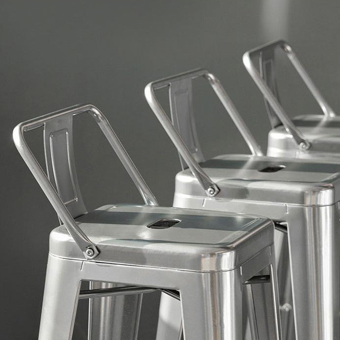 Industrial Metal Stool Metal Counter Stool in Matte Finish for Indoor