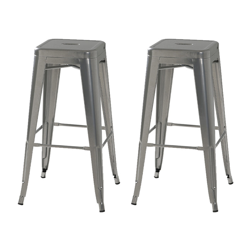 Industrial Metal Stool Metal Counter Stool in Matte Finish for Indoor