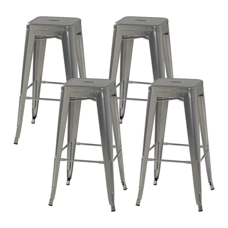 Industrial Metal Stool Metal Counter Stool in Matte Finish for Indoor