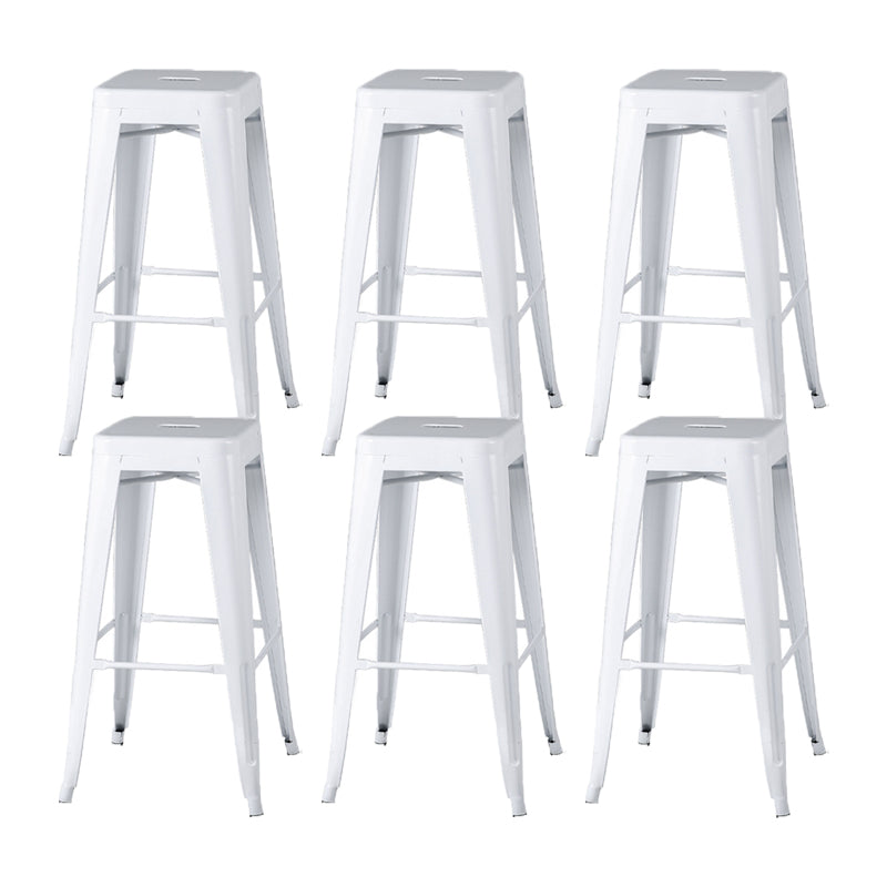 Industrial Metal Stool Metal Counter Stool in Matte Finish for Indoor