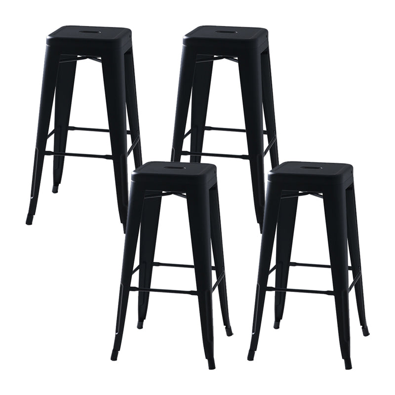 Industrial Metal Stool Metal Counter Stool in Matte Finish for Indoor
