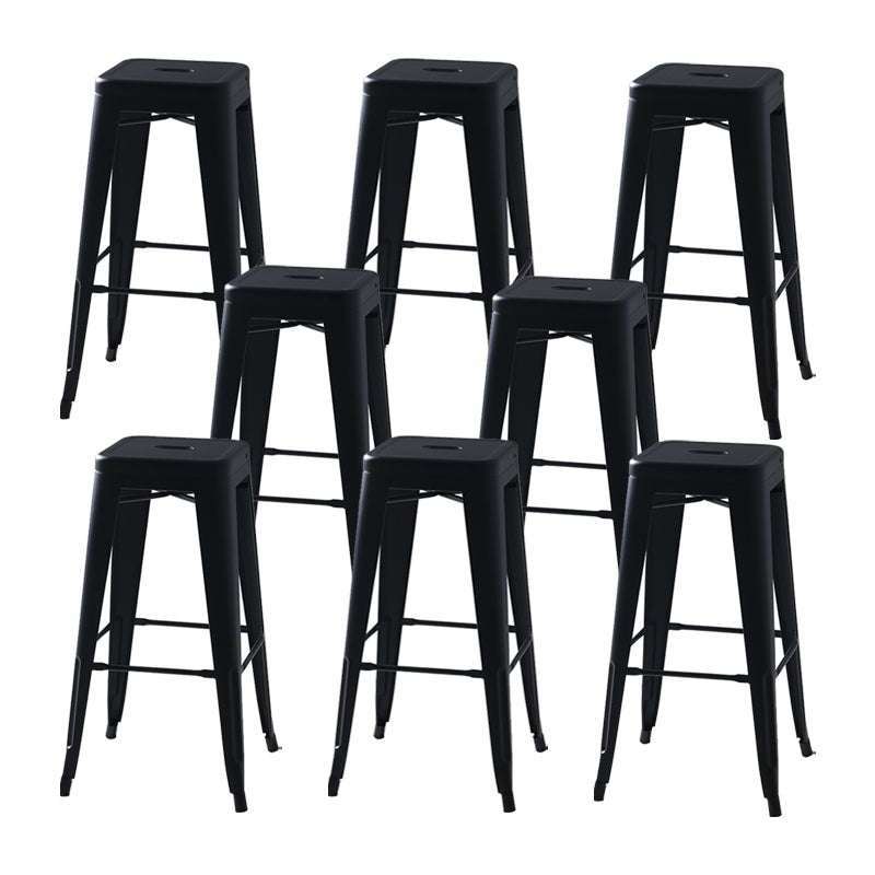 Industrial Metal Stool Metal Counter Stool in Matte Finish for Indoor